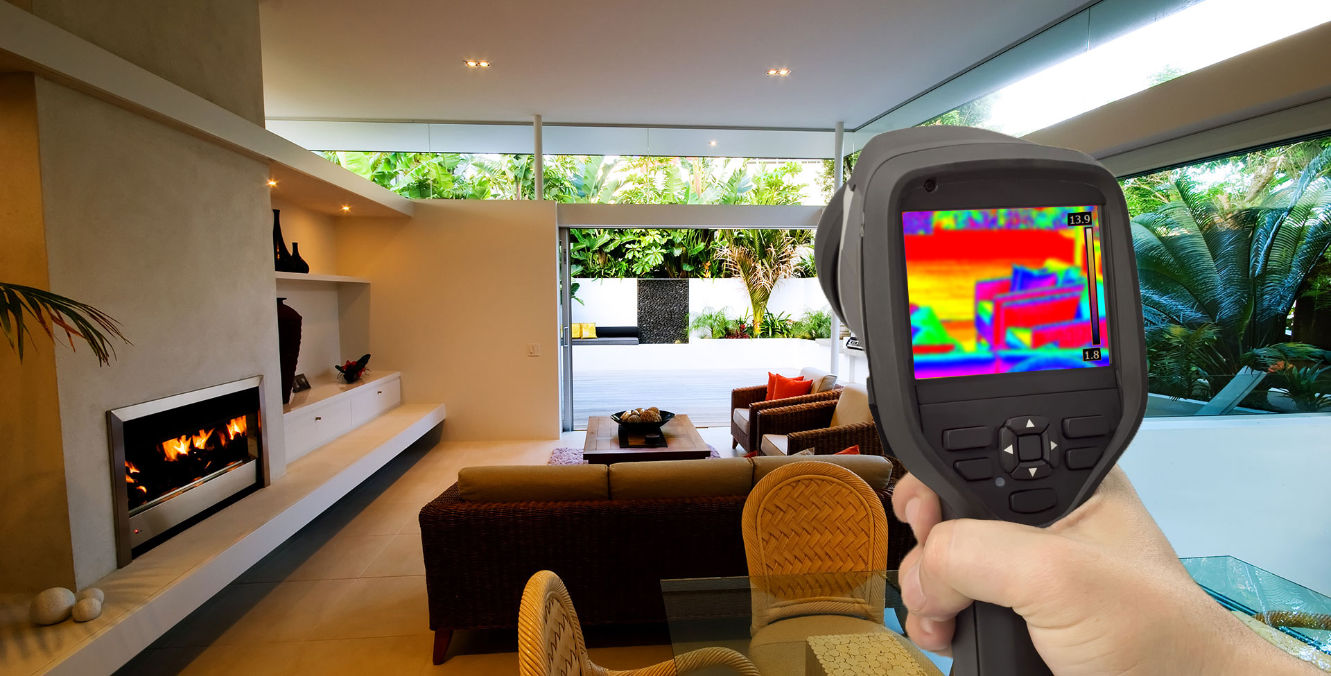 Thermal imaging building inspection